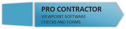 Pro Contractor Construction Software Checks and Forms